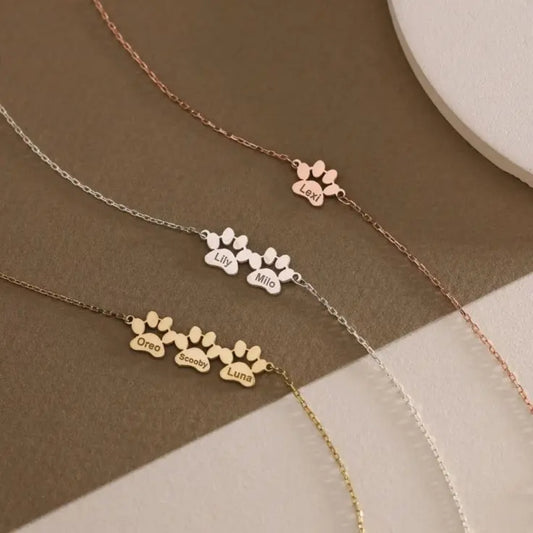 Pet™- Bracciale Personalizzato con Nome e Zampa