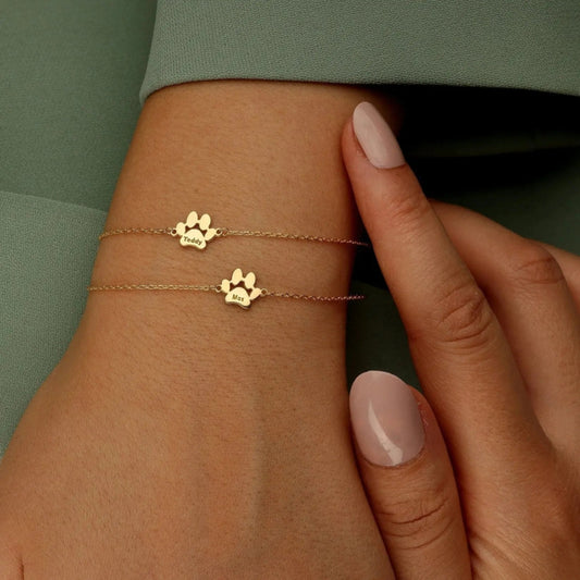 Pet™- Bracciale Personalizzato con Nome e Zampa