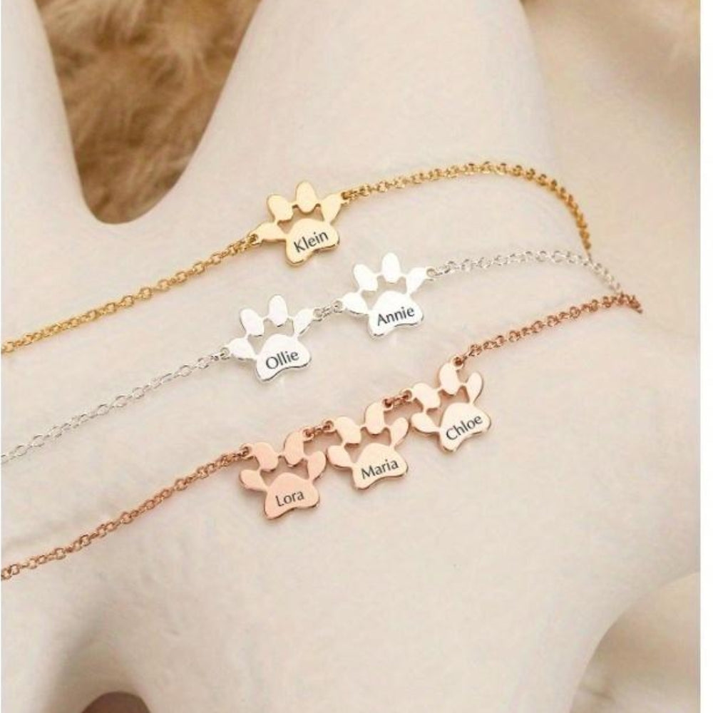 Pet™- Bracciale Personalizzato con Nome e Zampa