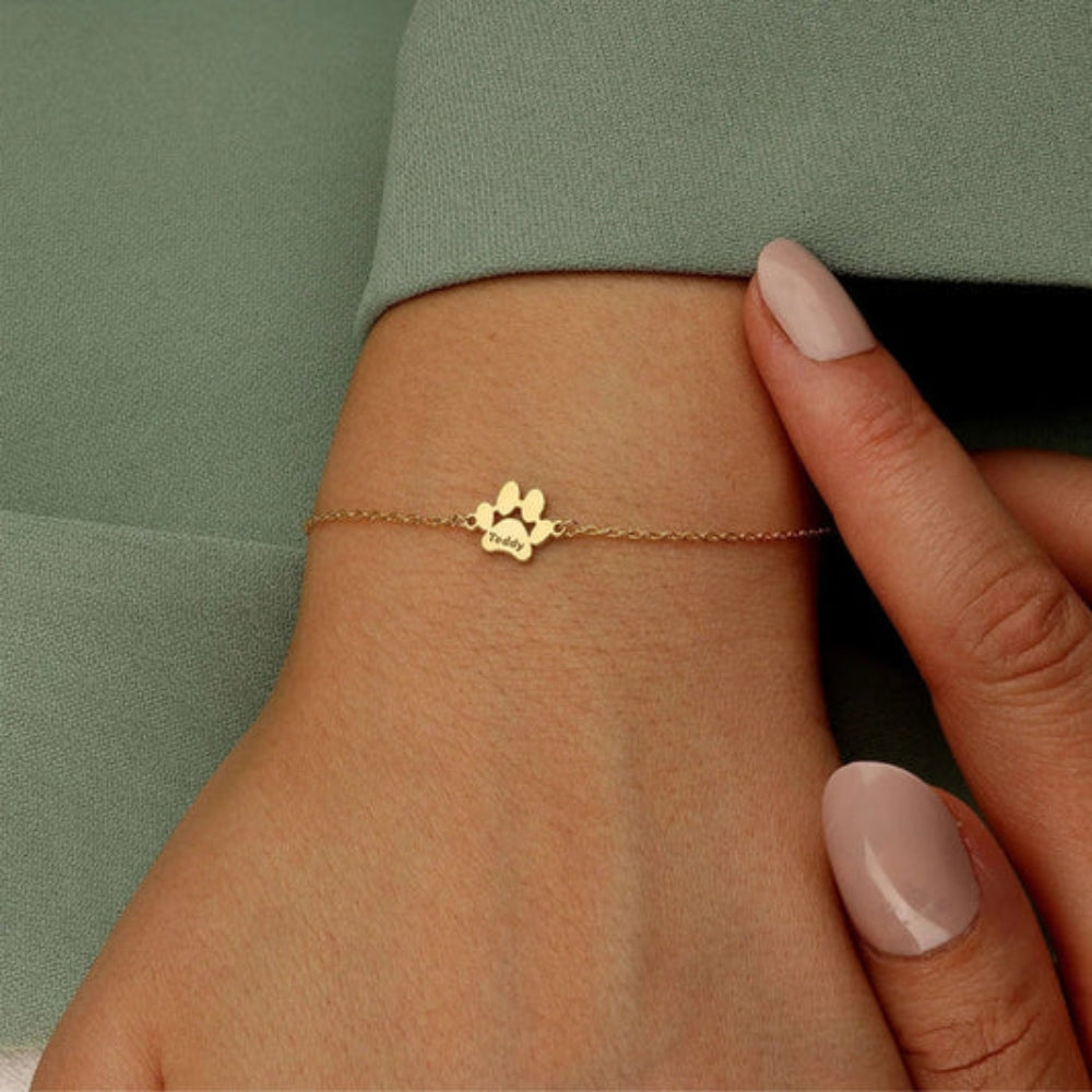 Pet™- Bracciale Personalizzato con Nome e Zampa