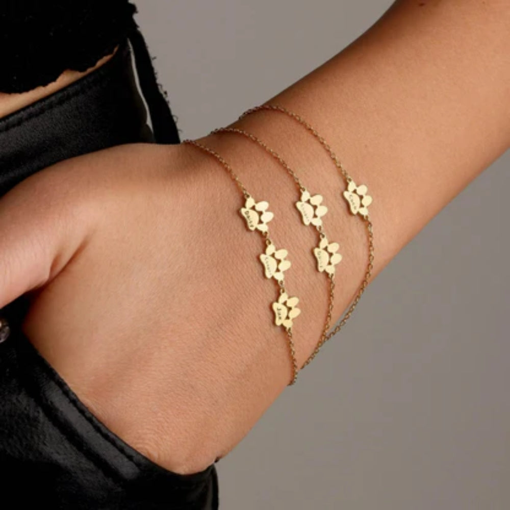 Pet™- Bracciale Personalizzato con Nome e Zampa